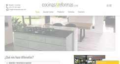 Desktop Screenshot of cocinasyreformas.com