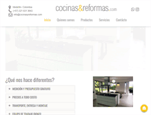 Tablet Screenshot of cocinasyreformas.com